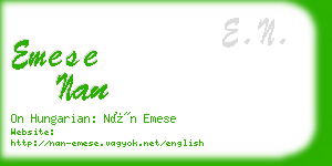 emese nan business card